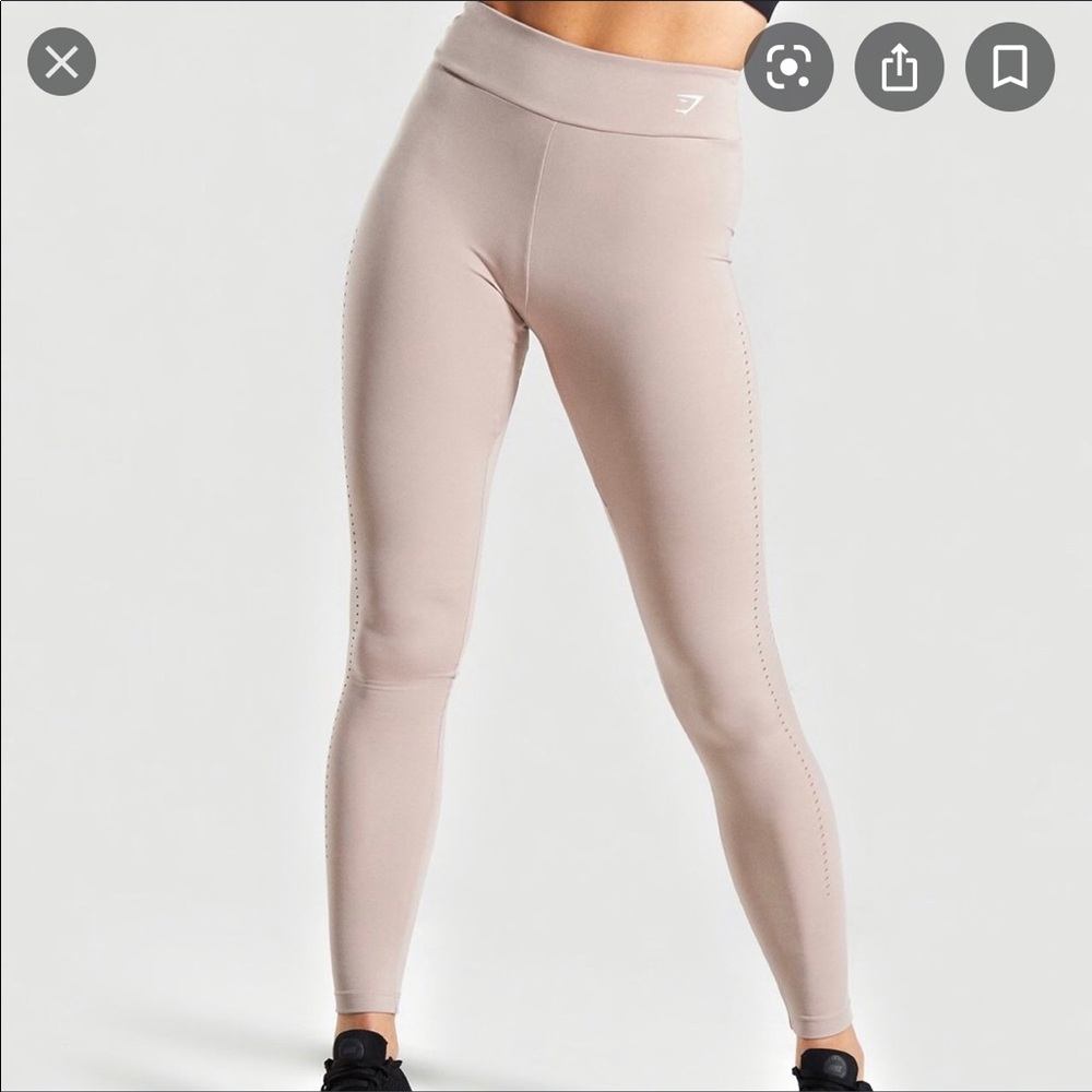 Gymshark Laser Cut Tights/Taupe